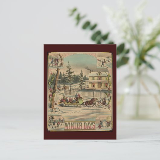 冬の日 ポストカード (スタンド正面)