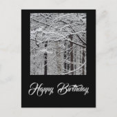 冬の日 誕生日 ポストカード (正面)