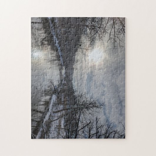 冬の早い太陽 ジグソーパズル (縦)