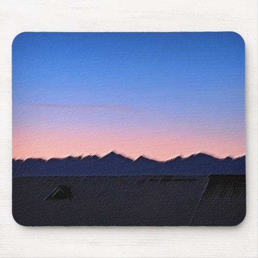 冬の早朝 マウスパッド (正面)