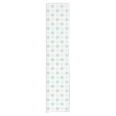 冬の星と雪の結晶ホワイト ショートテーブルランナー (正面)