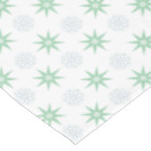 冬の星と雪の結晶ホワイト テーブルクロス (アングル)