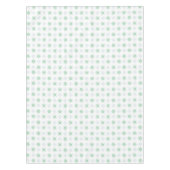 冬の星と雪の結晶ホワイト テーブルクロス (正面)