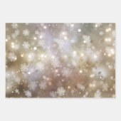 冬の星と雪 ラッピングペーパーシート (正面)