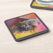 冬の時のキャロビクトリアンル歌手。 コースター (左側)