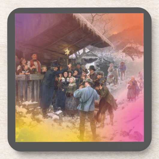 冬の時のキャロビクトリアンル歌手。 コースター (正面)