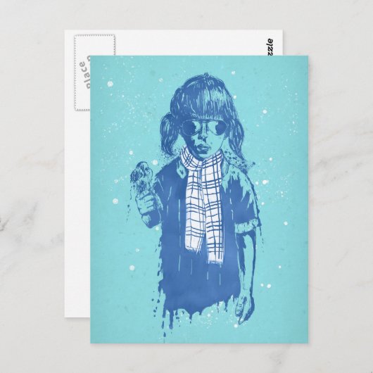 冬の時期 ポストカード (正面/裏面)