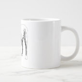 冬の時計、忠実な顔 ジャンボコーヒーマグカップ (右)