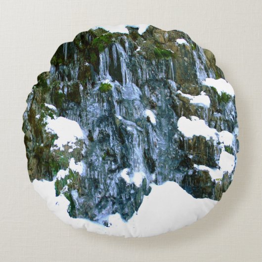 冬の時間….. ラウンドクッション (正面)