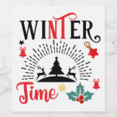 冬の時間 ワインラベル (シングルラベル)