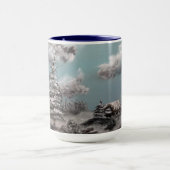 冬の景色のコーヒーカップ マグカップ (中央)