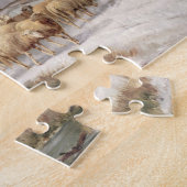 冬の景色の彼女の群を持つShepherdess ( ジグソーパズル (側面)