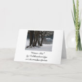 冬の景色クリスマスカード シーズンカード (裏面)