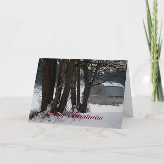 冬の景色クリスマスカード シーズンカード (正面)