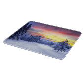 冬の景色 カッティングボード (角)