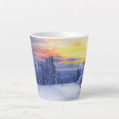 冬の景色 カフェラテマグ (正面)