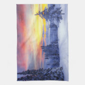 冬の景色 キッチンタオル (縦)