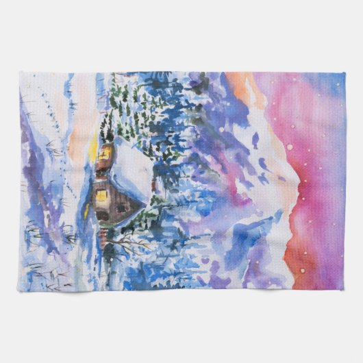 冬の景色 キッチンタオル (横)