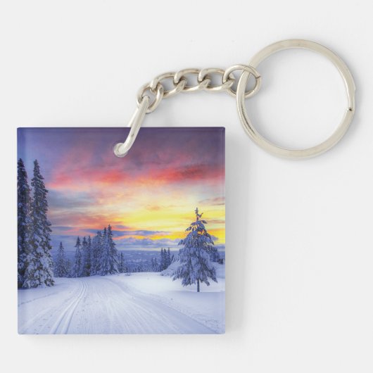 冬の景色 キーホルダー (裏面)