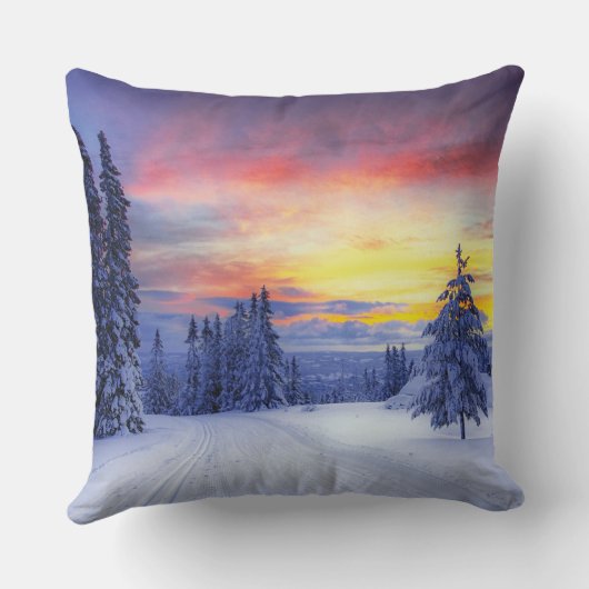 冬の景色 クッション (裏面)