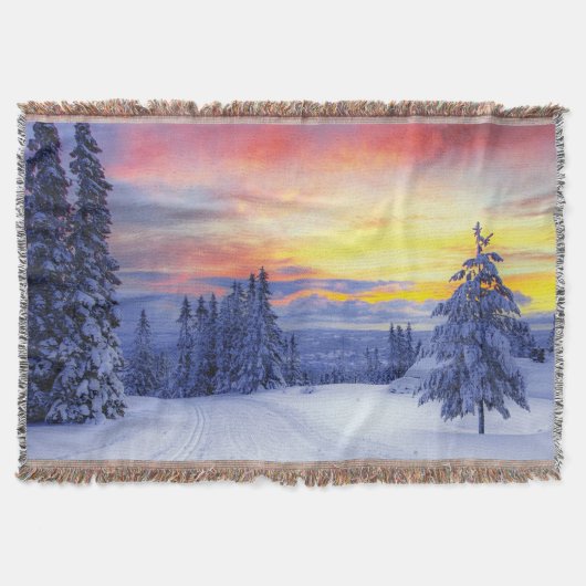 冬の景色 スローブランケット (正面)