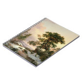 冬の景色(パネルの油)のオオカミ ノートブック (左側)