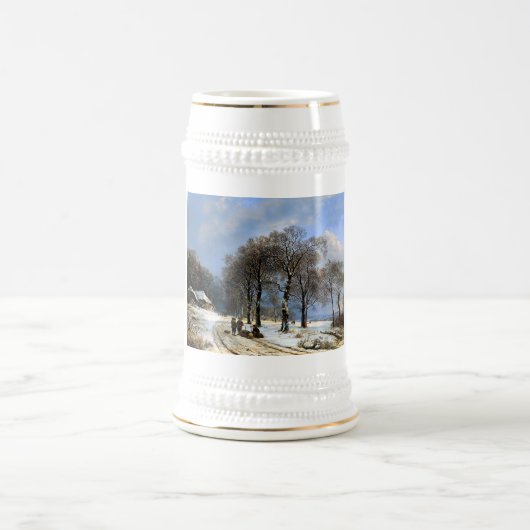 冬の景色 ビールジョッキ (中央)
