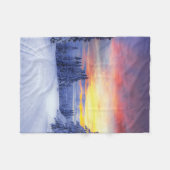 冬の景色 フリースブランケット (正面(横))