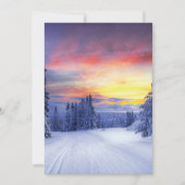 冬の景色 招待状 (正面)