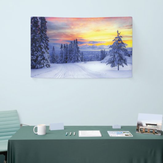 冬の景色 横断幕 (トレードショー)