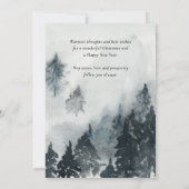 冬の景色 |深い林 シーズンカード (裏面)