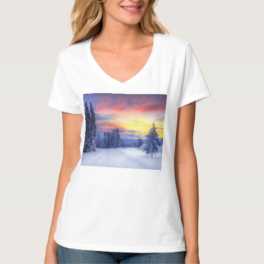冬の景色 Tシャツ (正面)