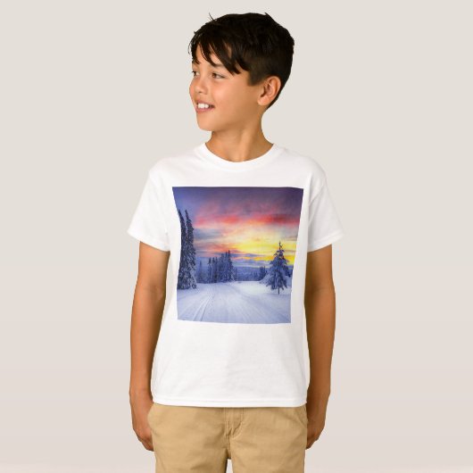 冬の景色 Tシャツ (正面フル)