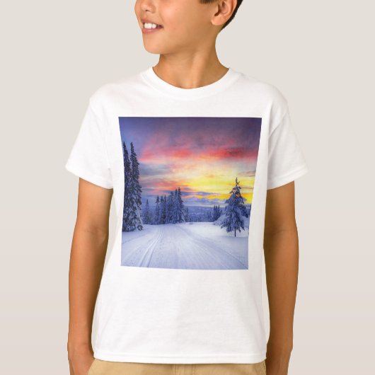 冬の景色 Tシャツ (正面)