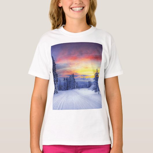 冬の景色 Tシャツ (正面)