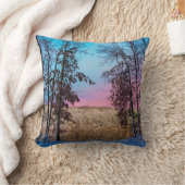 冬の景観 クッション (ブランケット)