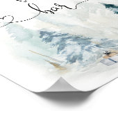 冬の暖かいコーヒーバーポスター ポスター (角)