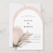 冬の暖かさ結婚フローラ 招待状 (正面)