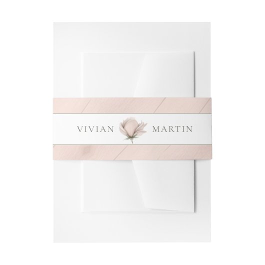 冬の暖か独身のフローラクラシック 招待状ベリーバンド (正面例)