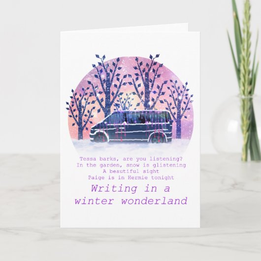 冬の書ワンダーランドのペイジ漫画 シーズンカード (正面)