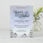 冬の最も優れた時間誕生日 招待状 (スタンド正面)