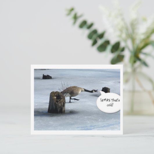 冬の最低 ポストカード (スタンド正面)