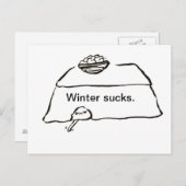 冬の最低 ポストカード (正面/裏面)