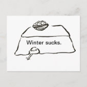 冬の最低 ポストカード (正面)