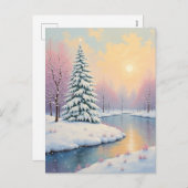 冬の最初の光 シーズンポストカード (正面/裏面)