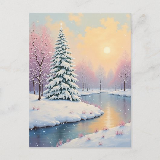 冬の最初の光 シーズンポストカード (正面)