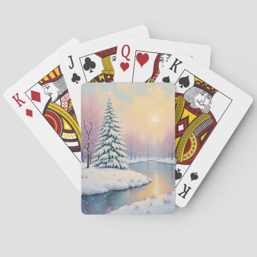 冬の最初の光 トランプ (裏面)