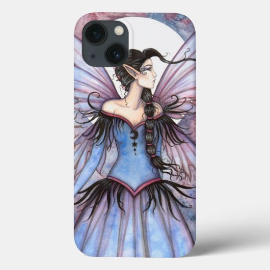 冬の月の妖精ファンタジーアート Case-Mate iPhoneケース (裏面)
