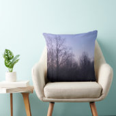 冬の月の朝の風景の写真 クッション (椅子)