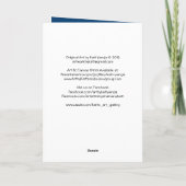 冬の月の芸術カード シーズンカード (裏面)